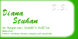 diana stuhan business card